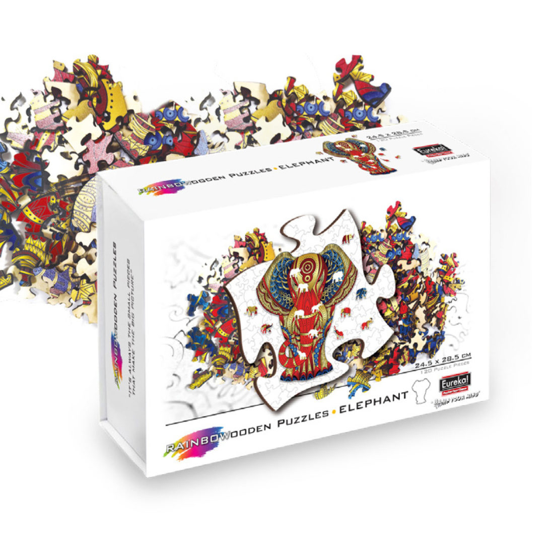 RainboWooden houten puzzel Olifant 7+ 120 stuks