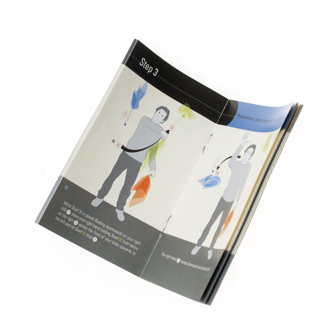 Jongleerdoekjes 3 stuks in koker met instructieboekje Jongleerdoekjes 3 stuks in koker met instructieboekje