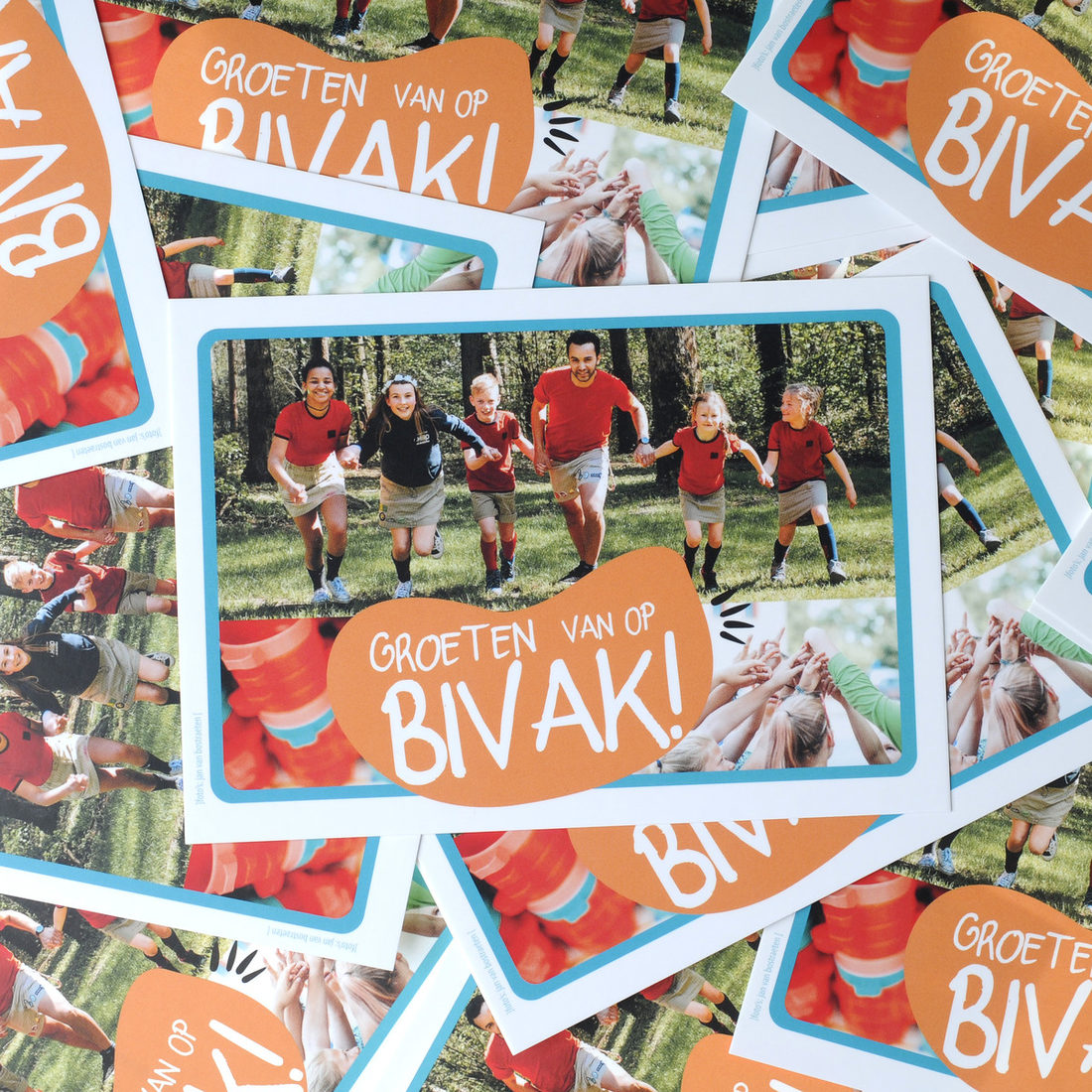 Bivakpostkaart 20 bosloop-bekers 20 stuks