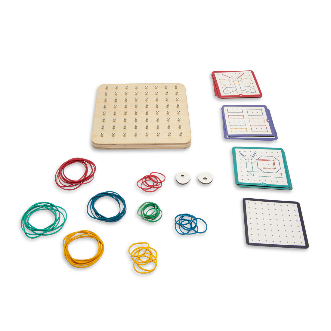 Geoboard met rekkertjes 4+ Geoboard met rekkertjes 4+