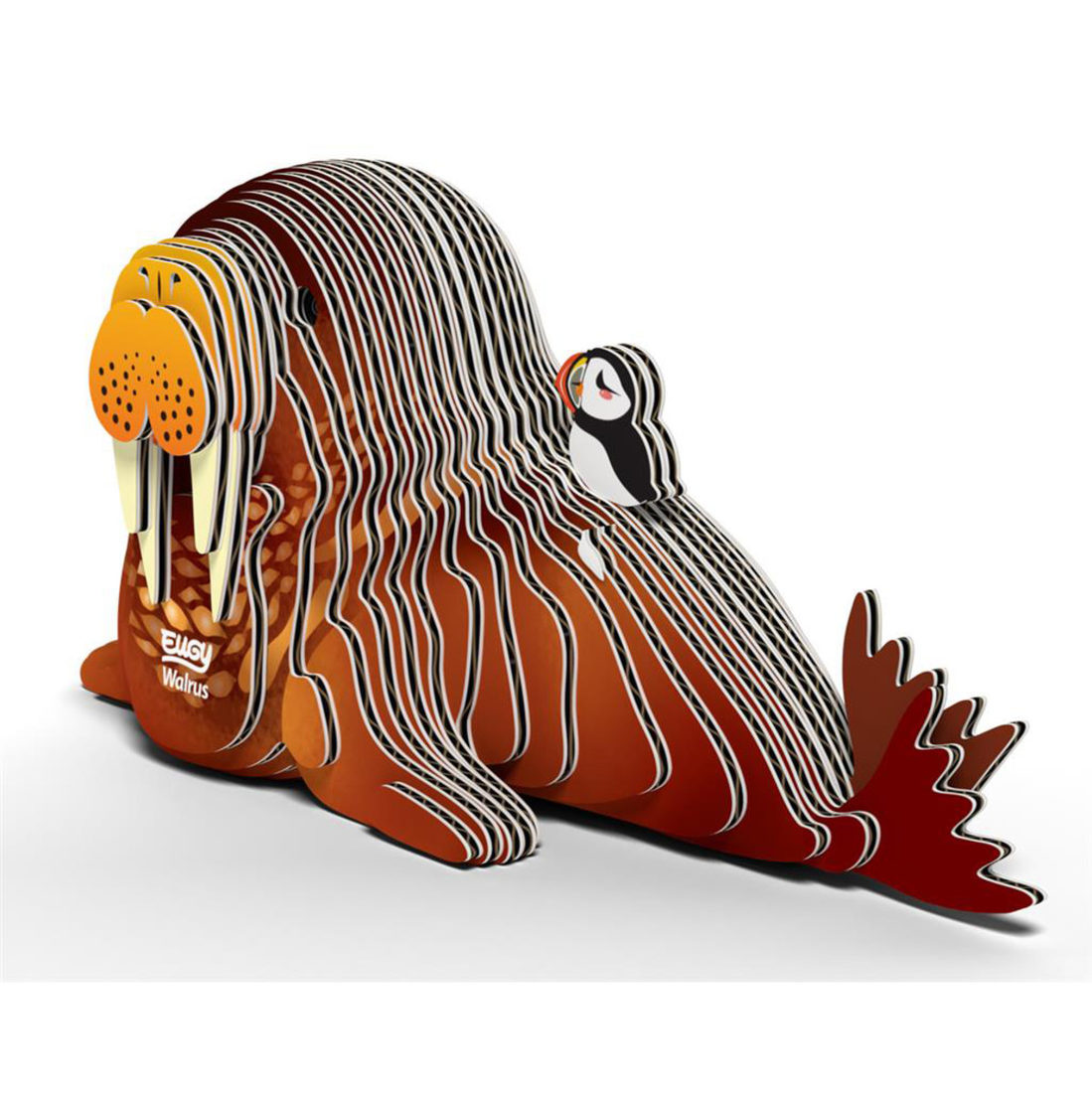 Eugy 3D karton zeedier - walrus Eugy 3D karton zeedier - walrus