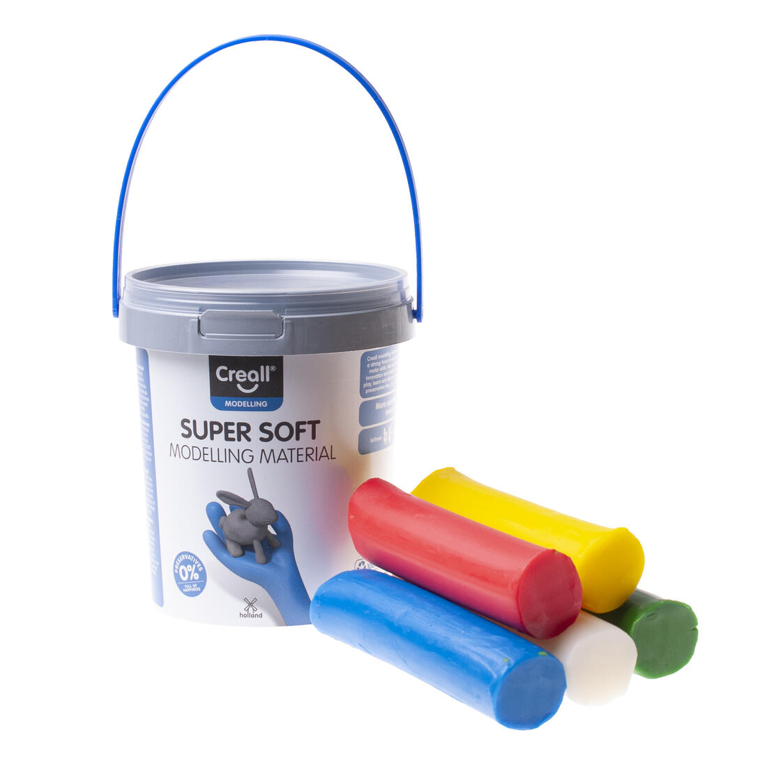 Creall plasticine Super Soft 450 gr 5 kleuren