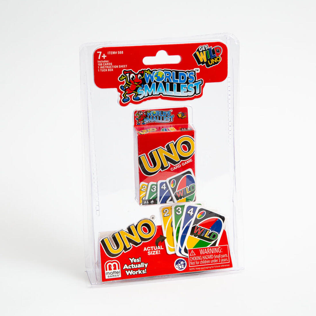 World's Smallest Games Uno Card Game
