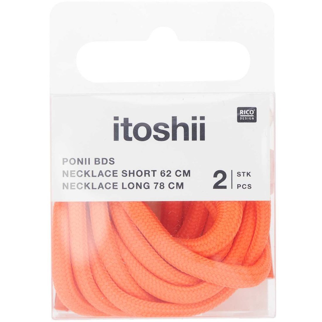 Ponii Beads Halsketting veter 62 cm + 78 cm (2 stuks)