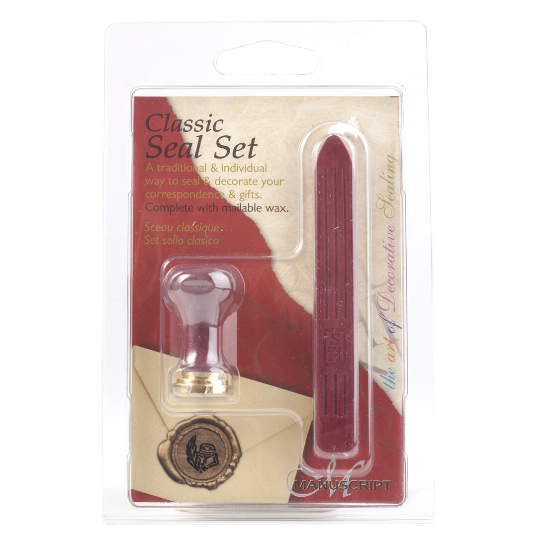 Stempel veer + zegelwas 2 stuks Stempel veer + zegelwas 2 stuks