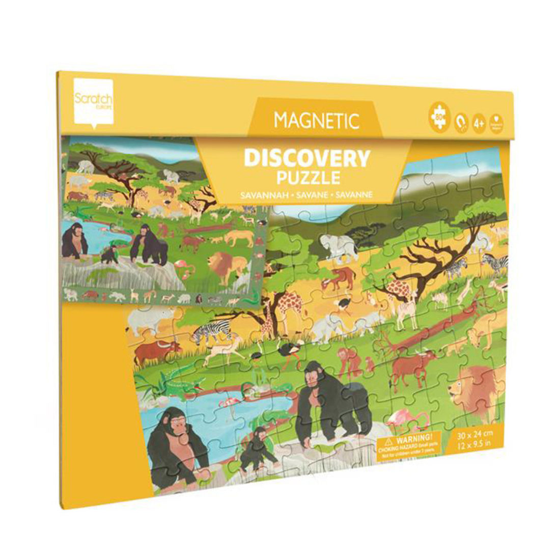 Magnetische puzzel Discovery: savanne 48 stuks 3+