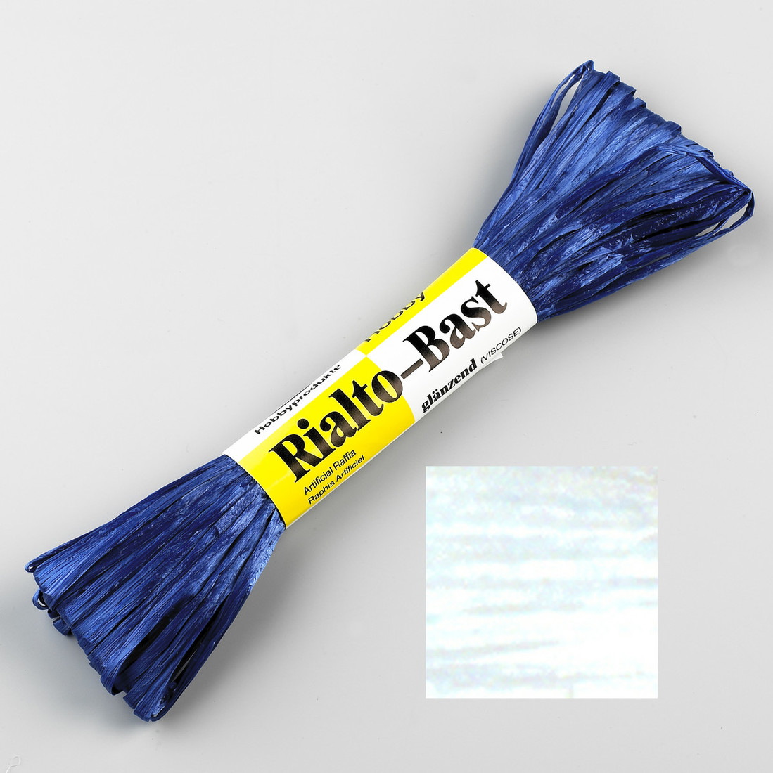 Raffia 23 m glans wit