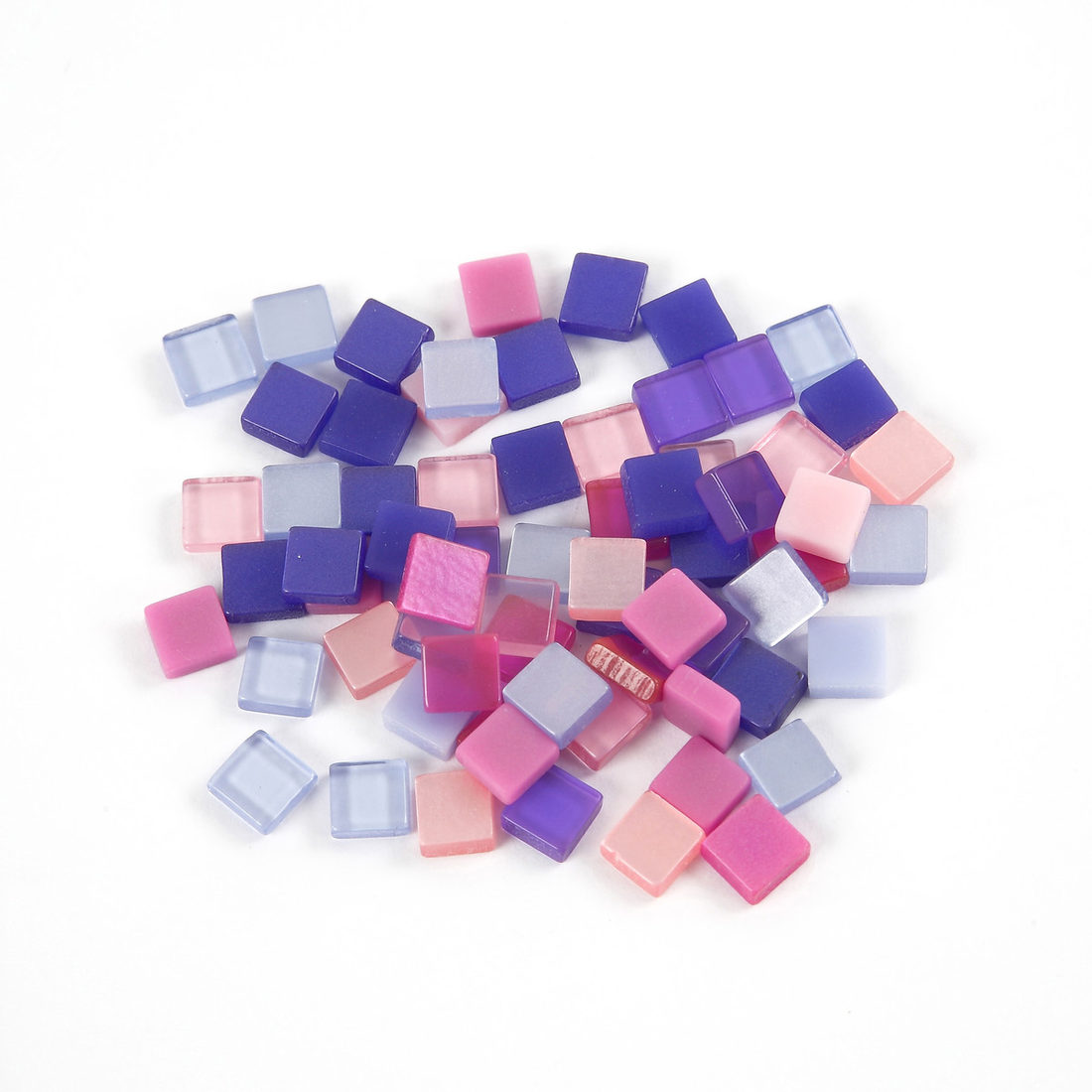 Mini mozaïek kunsthars 5 x 5 mm paars/roze Mini mozaïek kunsthars 5 x 5 mm paars/roze