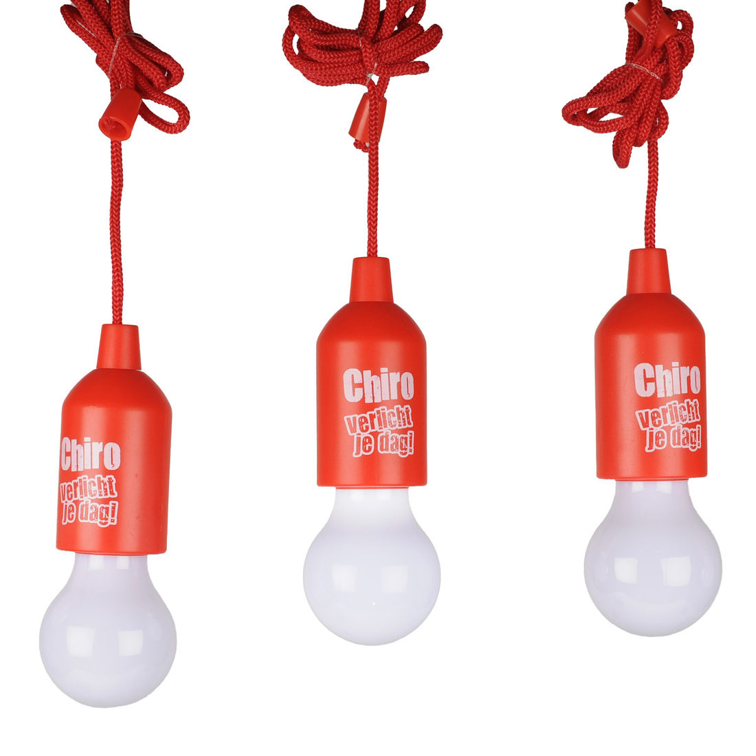 Kampeerlamp 'Chiro verlicht je dag' led Kampeerlamp 'Chiro verlicht je dag' led