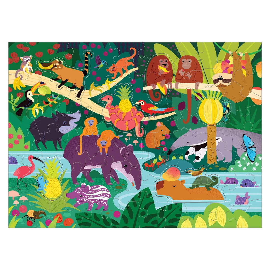 Puzzel scratch & sniff Fruity jungle 60 stuks 3+ Puzzel scratch & sniff Fruity jungle 60 stuks 3+