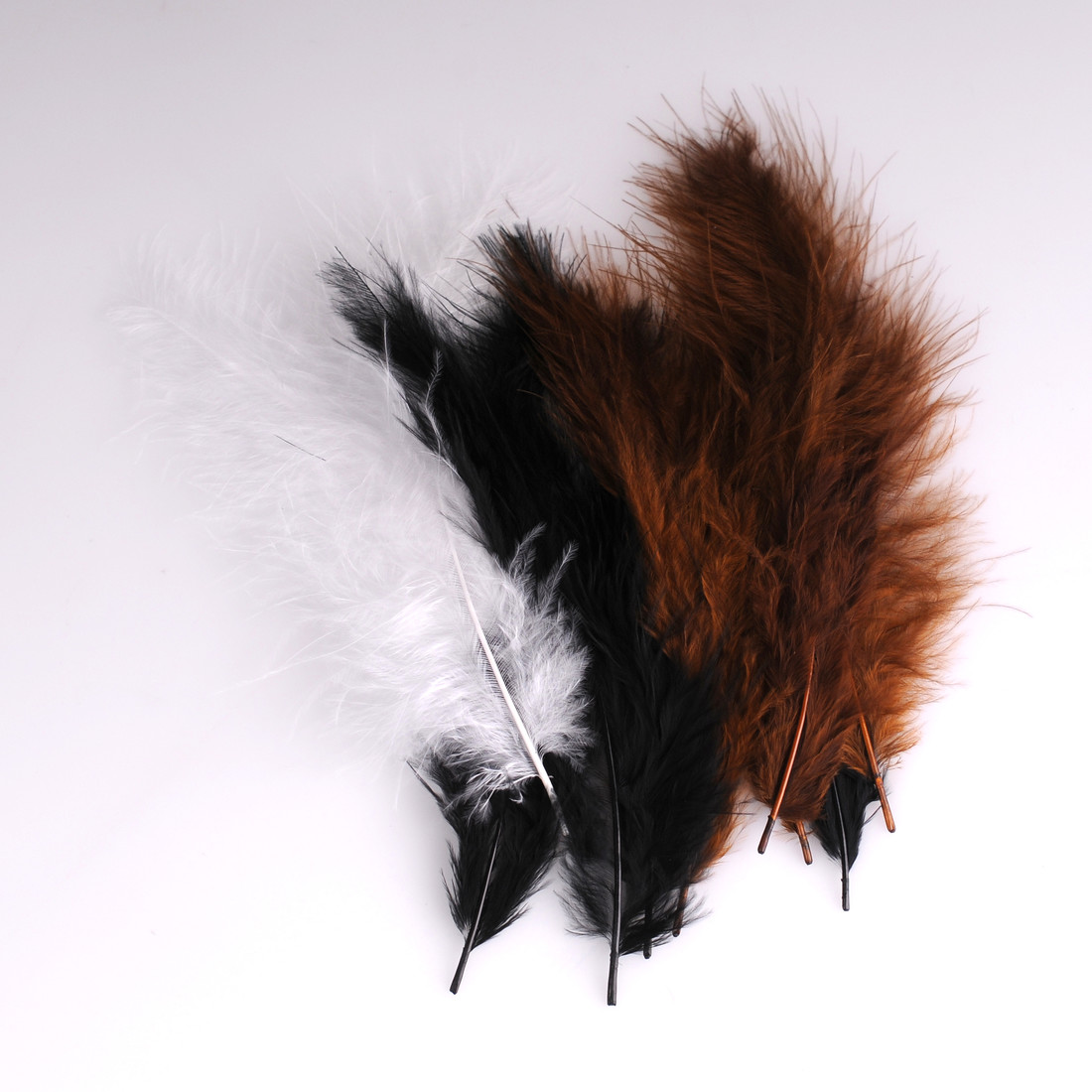Krea Feathers pluim marabou 10 cm 12 stuks mix