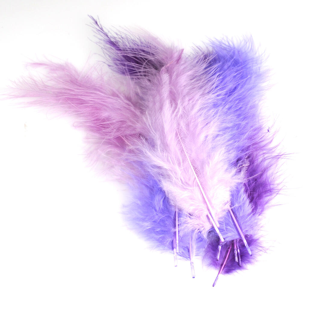 Krea Feathers pluim marabou 10 cm 12 stuks mix