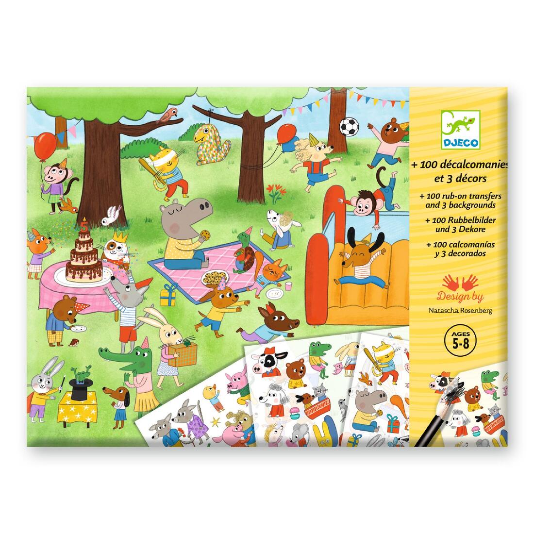 Djeco knutselset Het is feest transferstickers 5-8