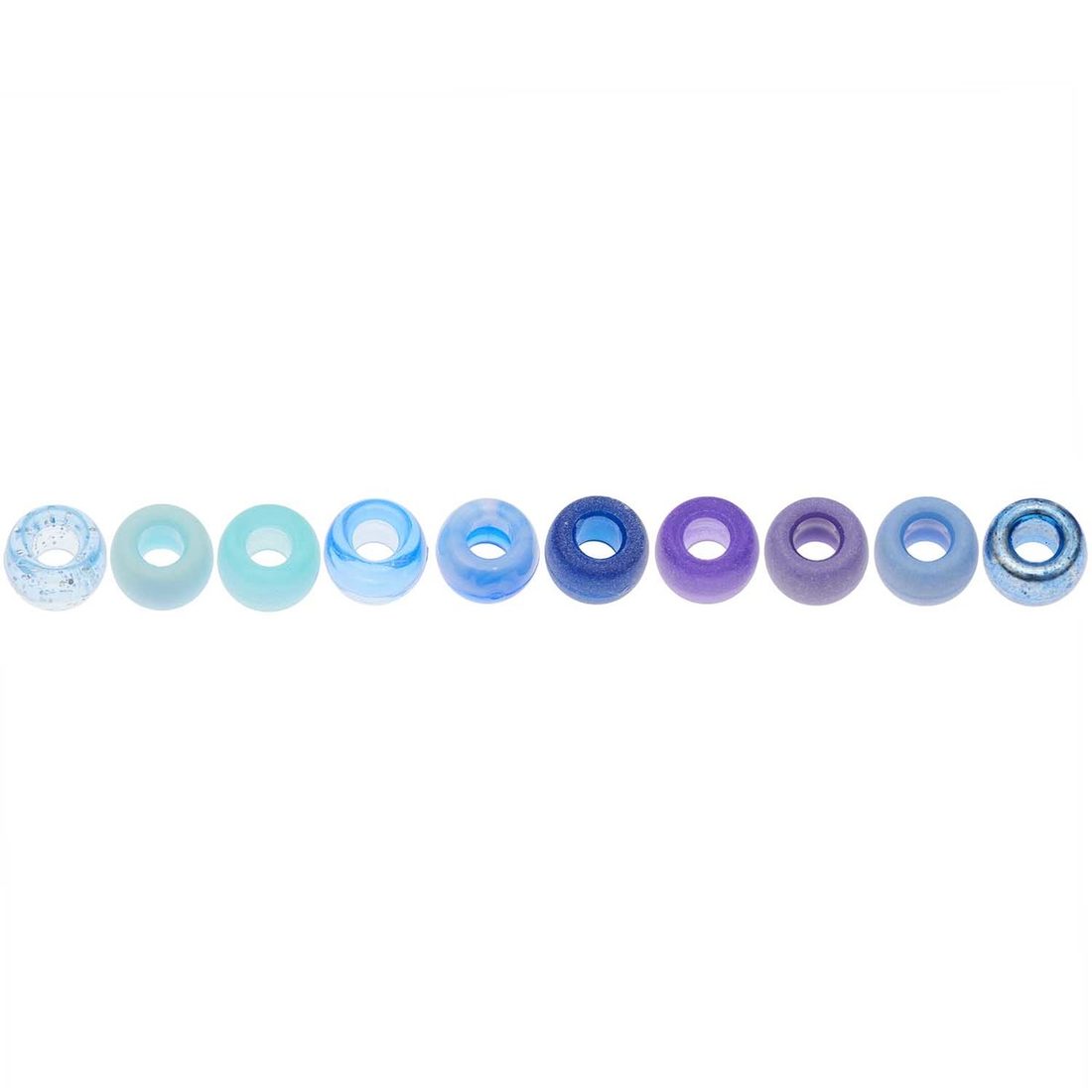 Ponii Beads Kralen 9 x 6 mm 80 stuks mix Ponii Beads Kralen 9 x 6 mm 80 stuks mix