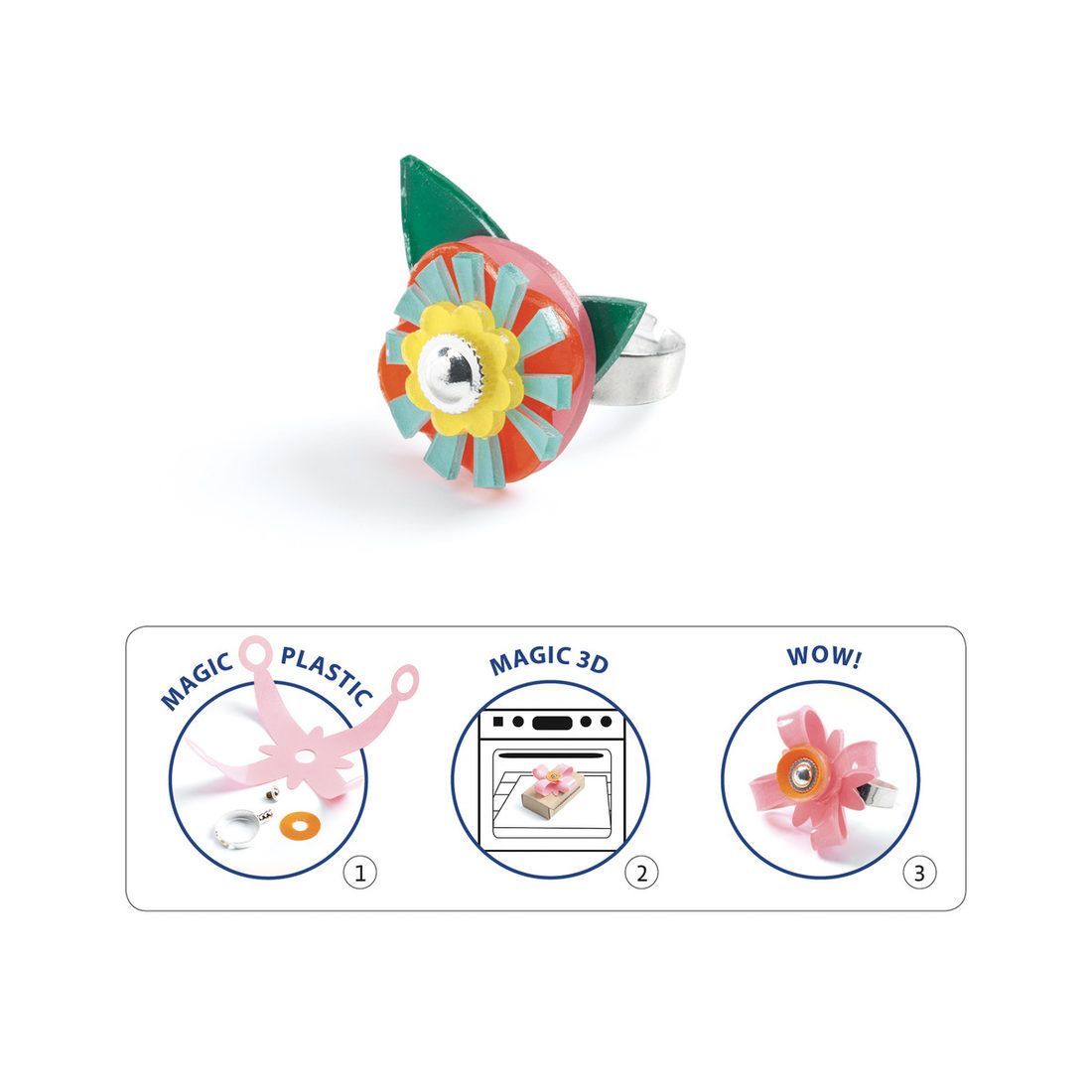 Djeco Artistic Plastic ring collectie 7-13 jaar