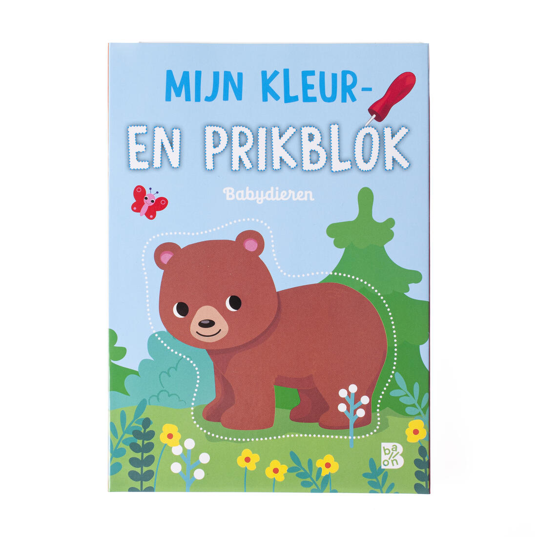 Mijn kleur- en prikblok: Babydieren