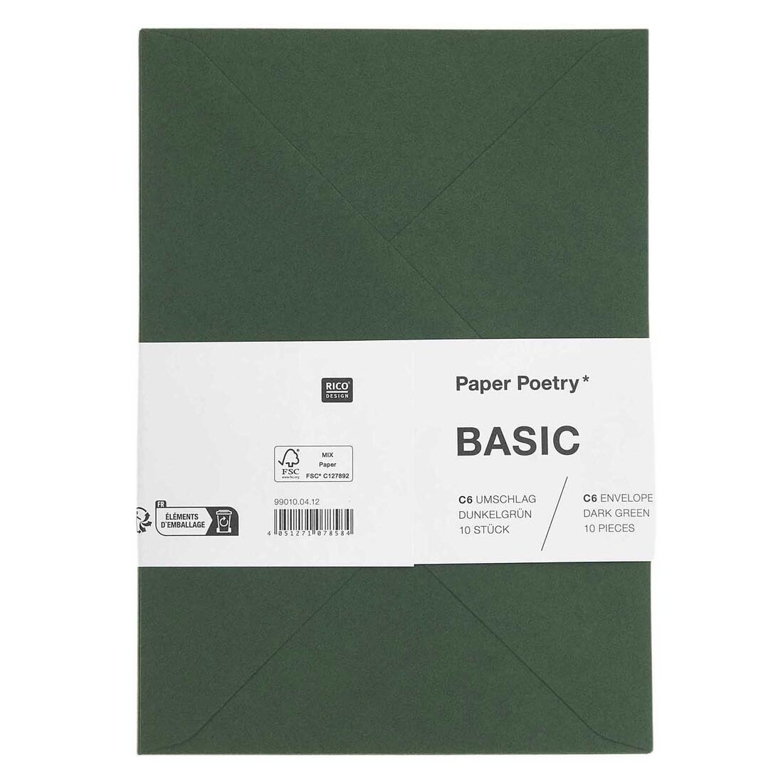 Enveloppe C6 162 x 114 mm 10 stuks 