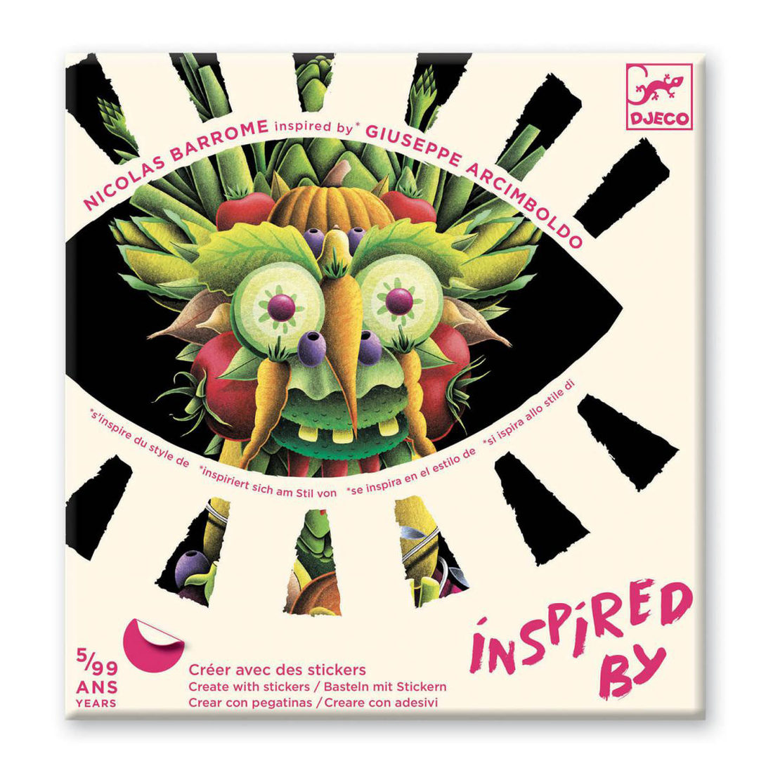 Djeco knutselset inspired by Giuseppe Arcimboldo 5-99 jaar