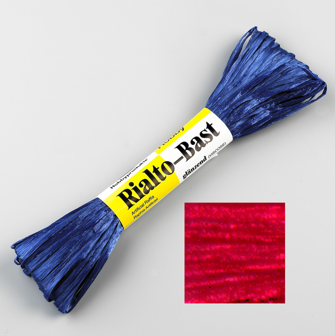 Raffia 23 m glans rood