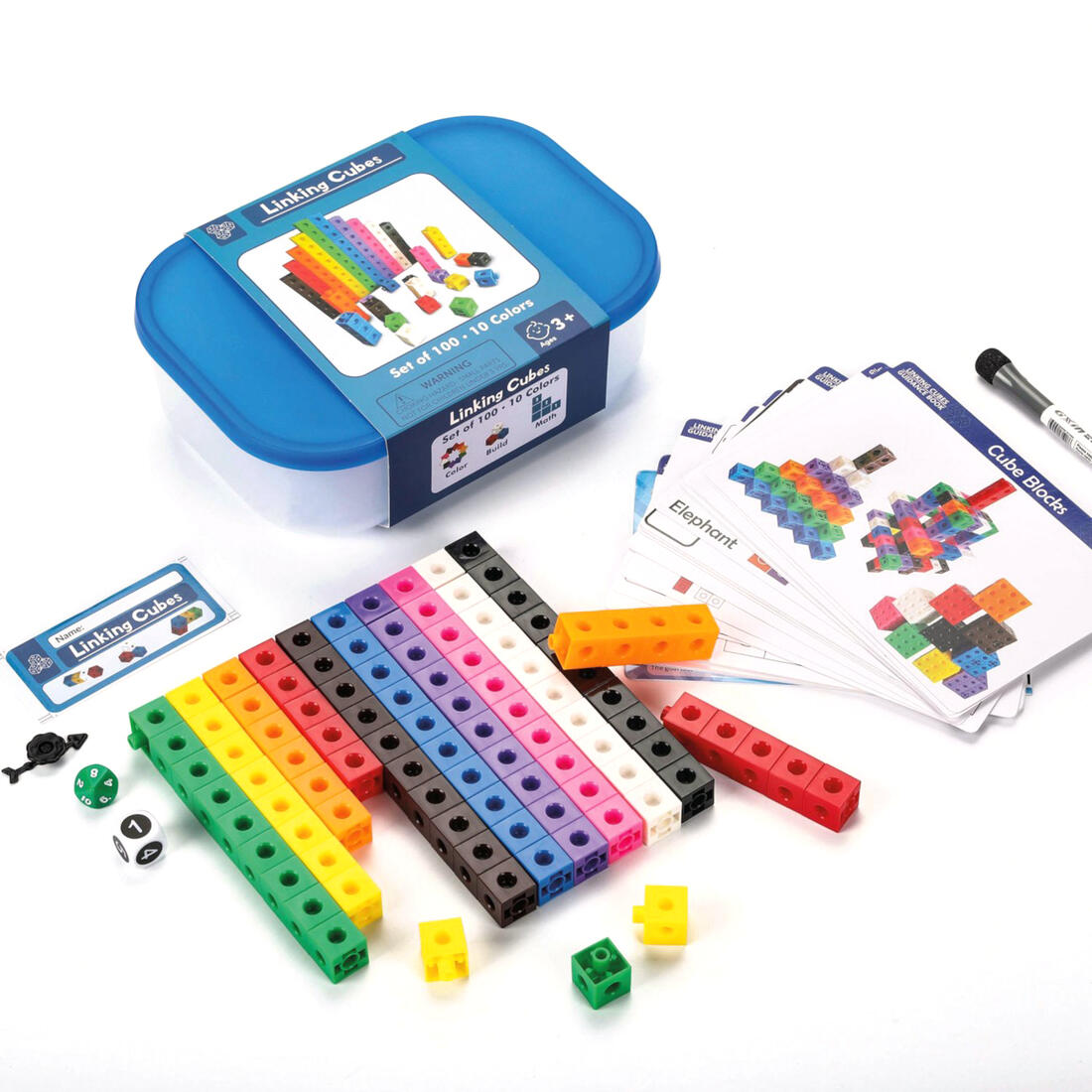 Rekenspel met connecteerbare kubusjes