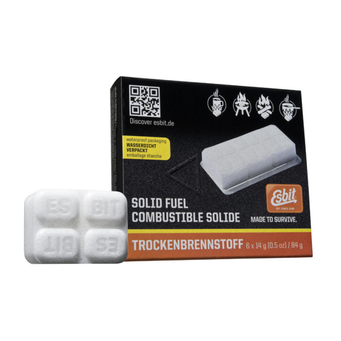 Esbit solid fuel tabletten 6 stuks van 14 gr