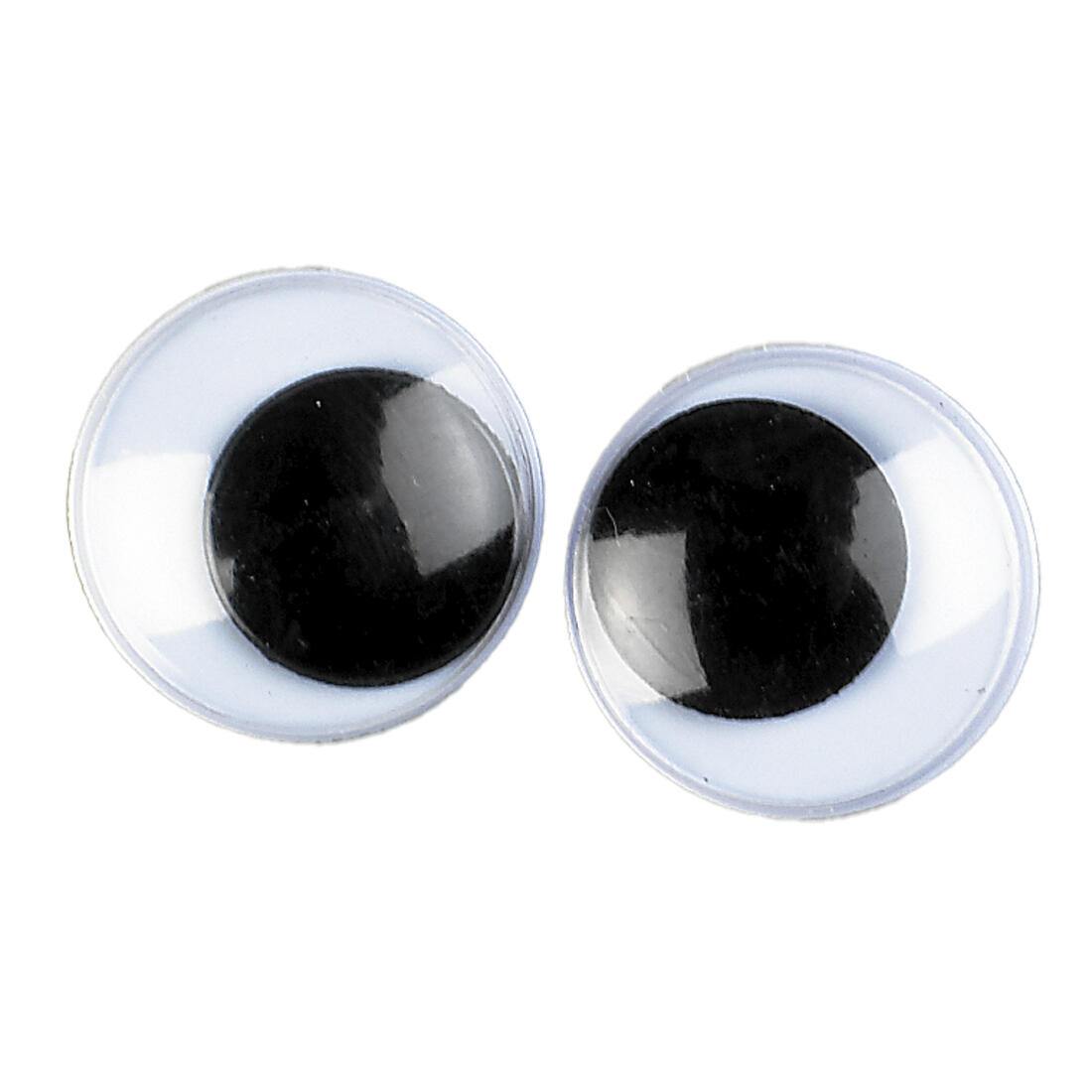 Wiebeloogjes 10 stuks 15 mm zwart-wit