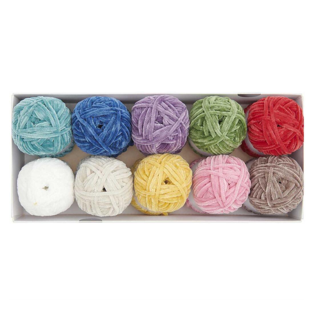 Ricorumi chenille haakgaren 10 x 25 g regenboog  Ricorumi chenille haakgaren 10 x 25 g regenboog
