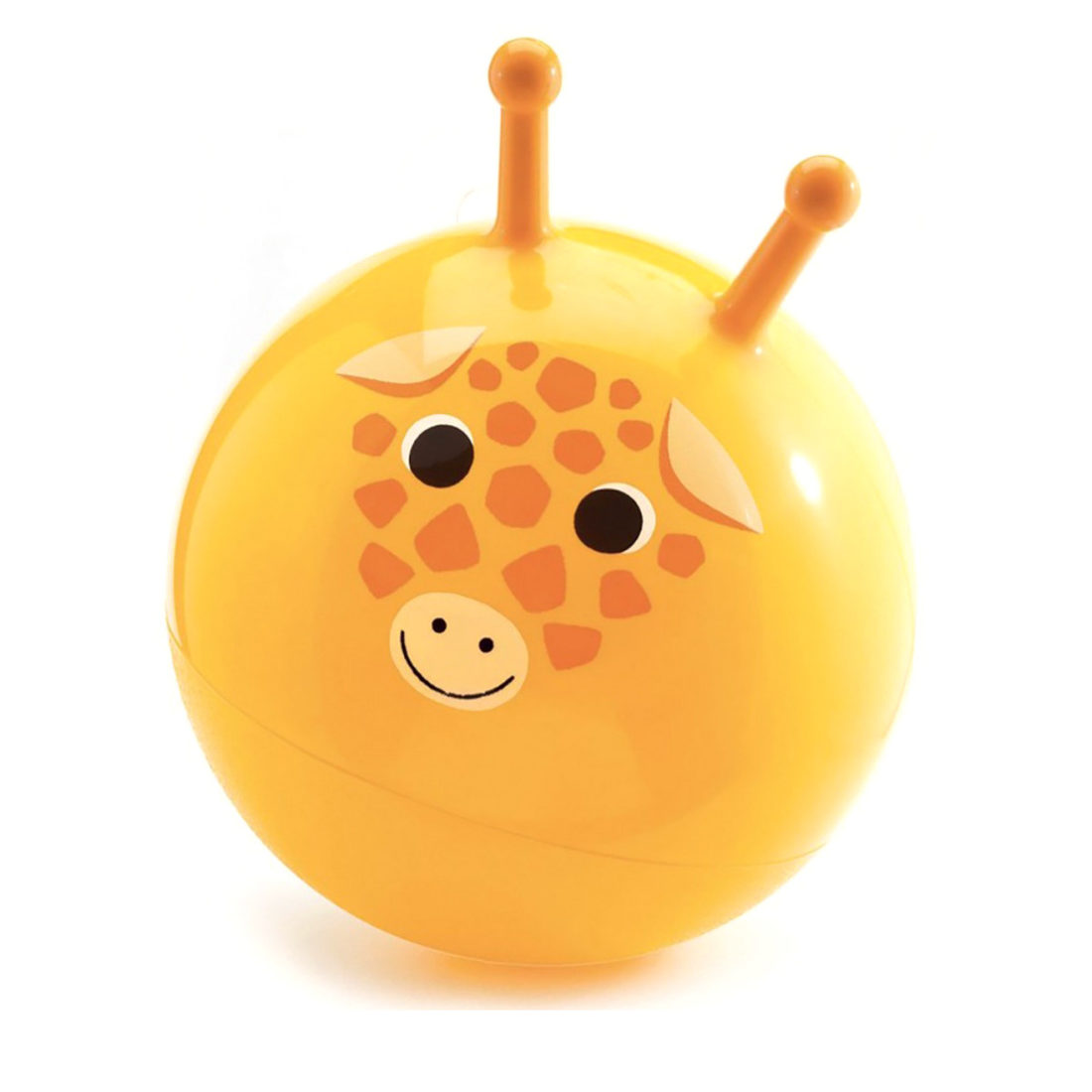 Springbal geel met 2 grepen Gigi 45 cm Springbal geel met 2 grepen Gigi 45 cm