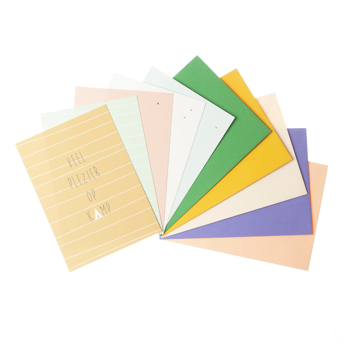 Kampkaarten 5 stuks inclusief 5 omslagen set 1 Kampkaarten 5 stuks inclusief 5 omslagen set 1