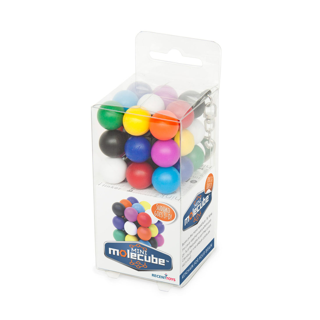 Mini Meffert puzzel Molecule met sleutelhanger