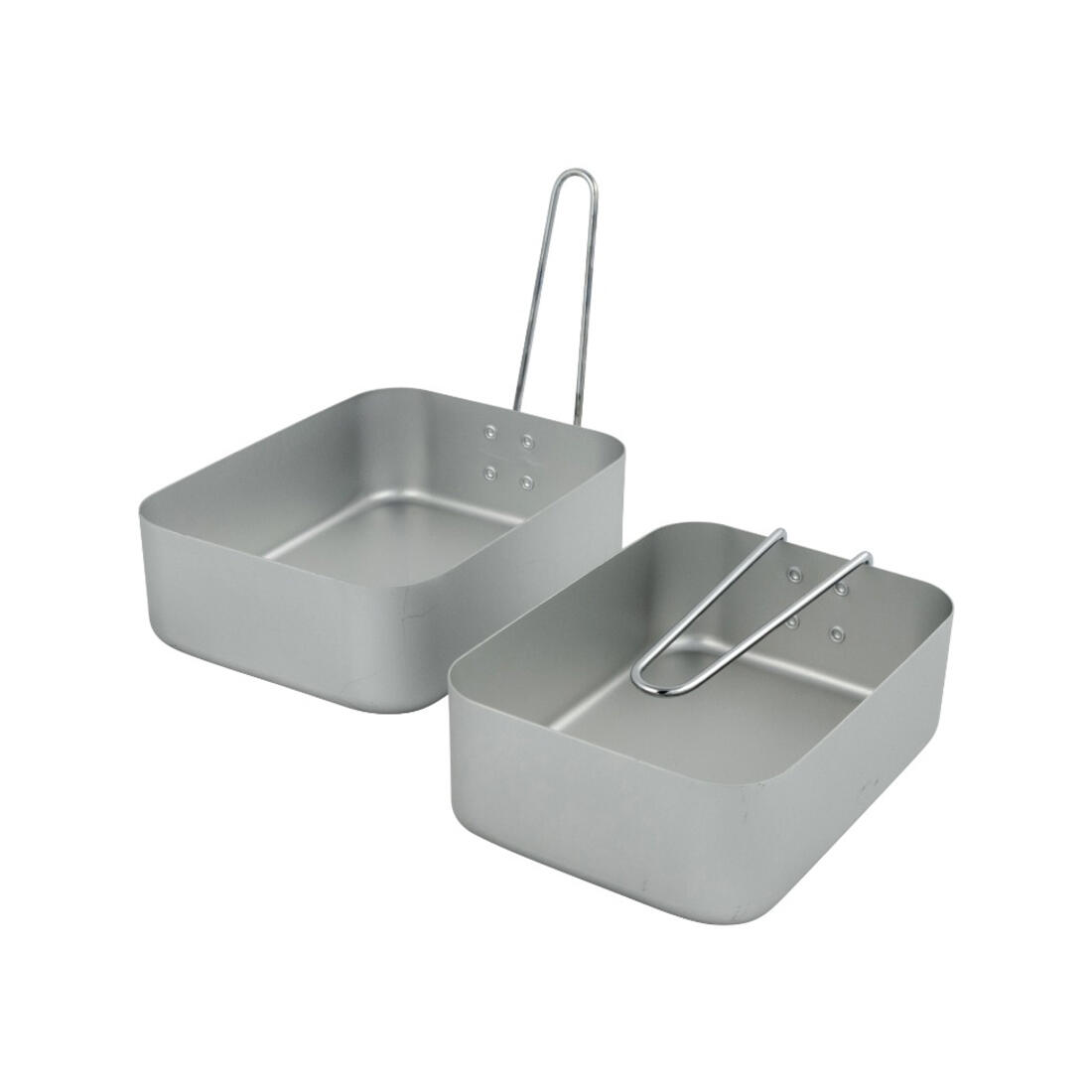 Pannenset gamel 2-delig in aluminium