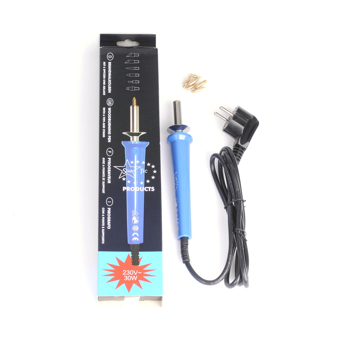 Pyrograveur met 6 punten