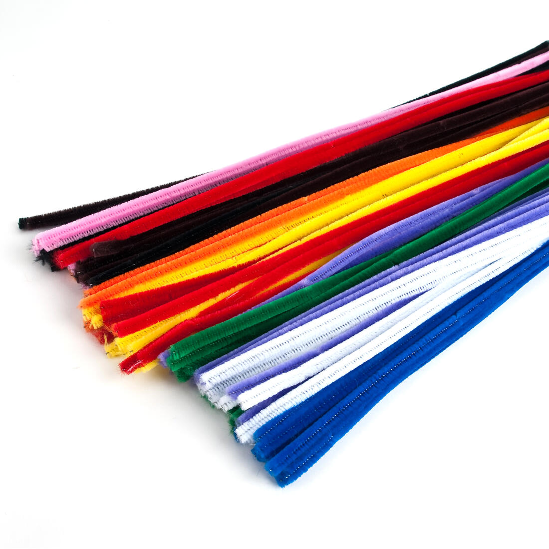 Chenille 8 mm 50 cm assortiment 100 stuks