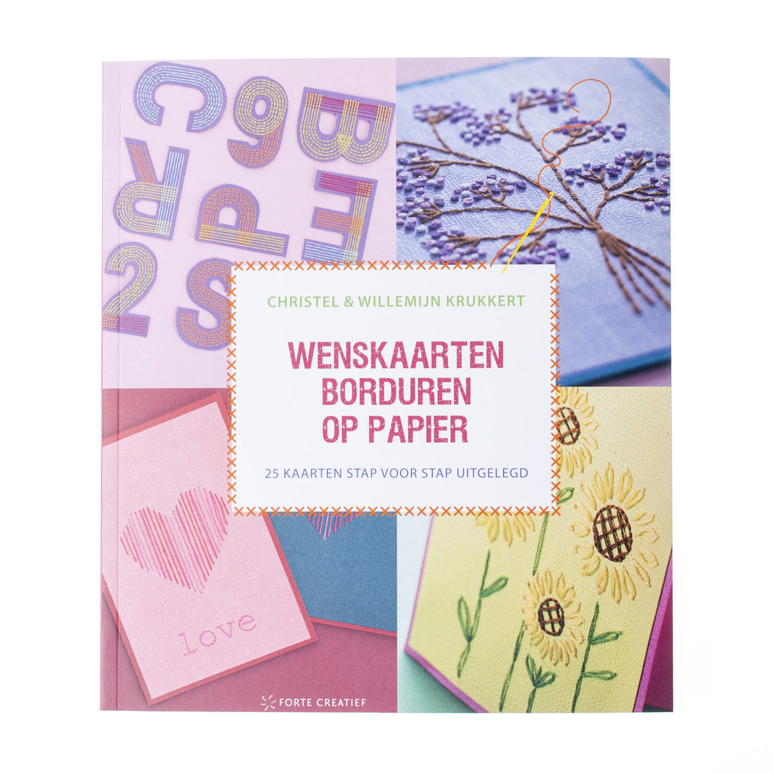 Wenskaarten borduren op papier Wenskaarten borduren op papier