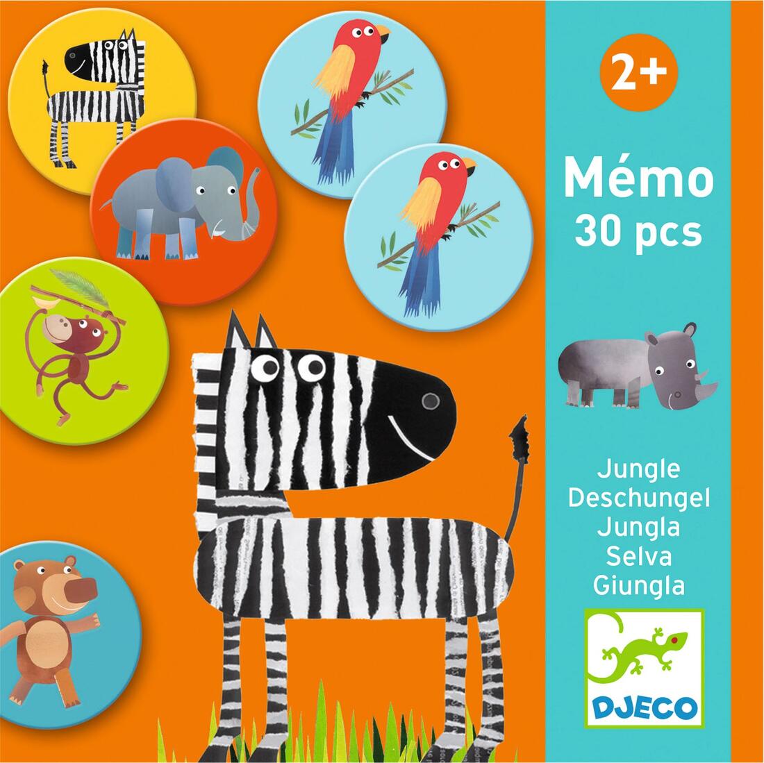 Djeco memoriespel Jungle 3+ Djeco memoriespel Jungle 3+
