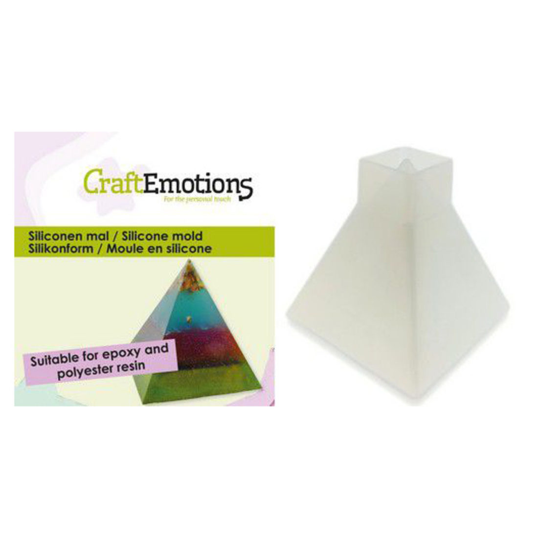 Siliconen mal pyramide