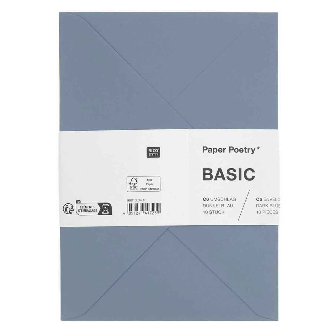 Enveloppe C6 162 x 114 mm 10 stuks 