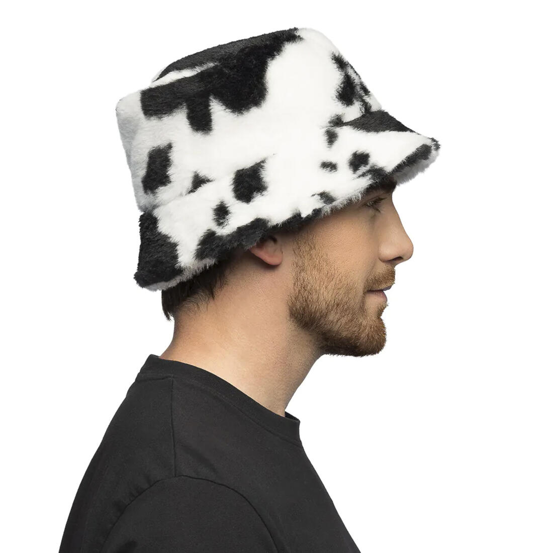 Bucket hat Plush Cow (vissershoedje plush)
