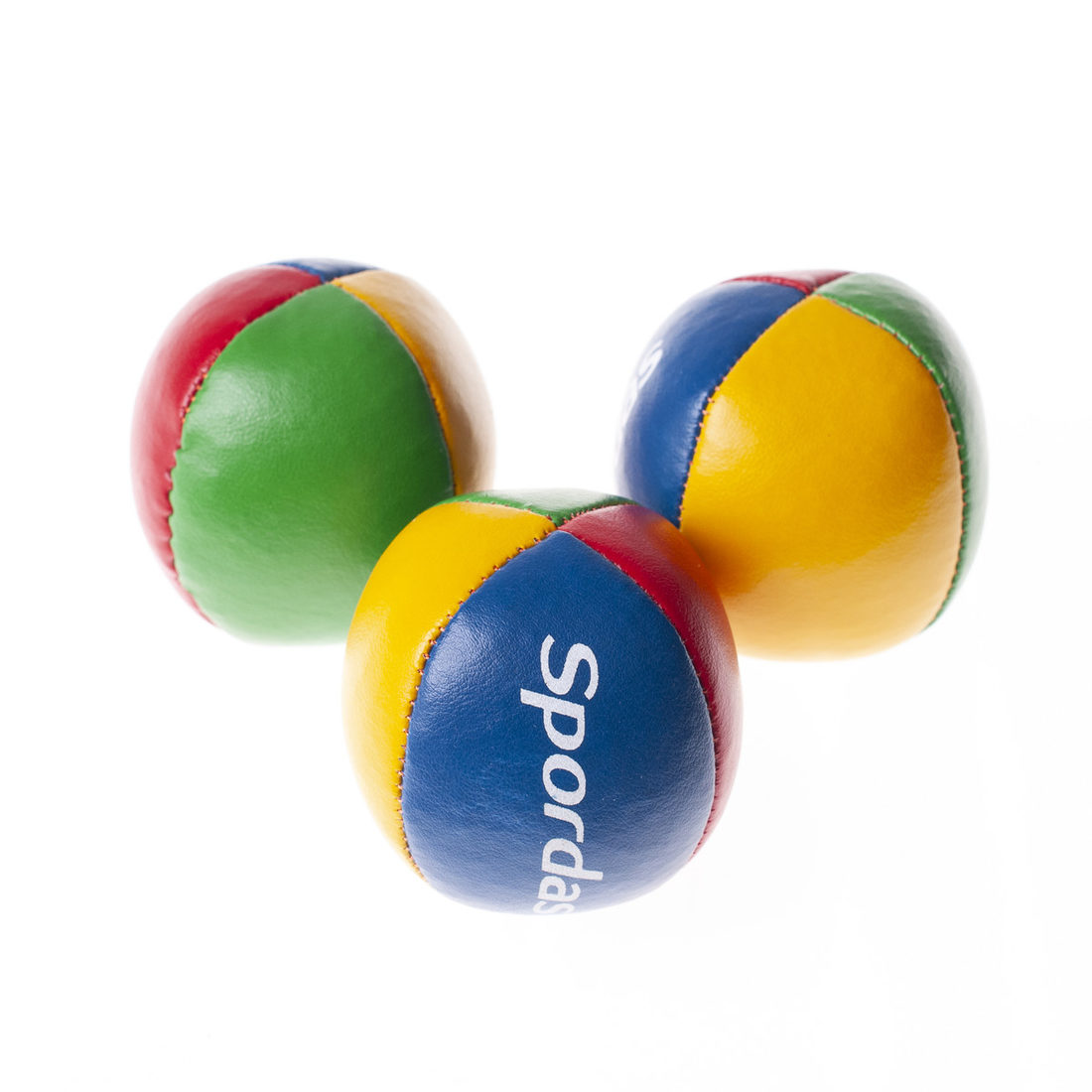 Set van 3 jongleerballen 7 cm 95 gr ECO