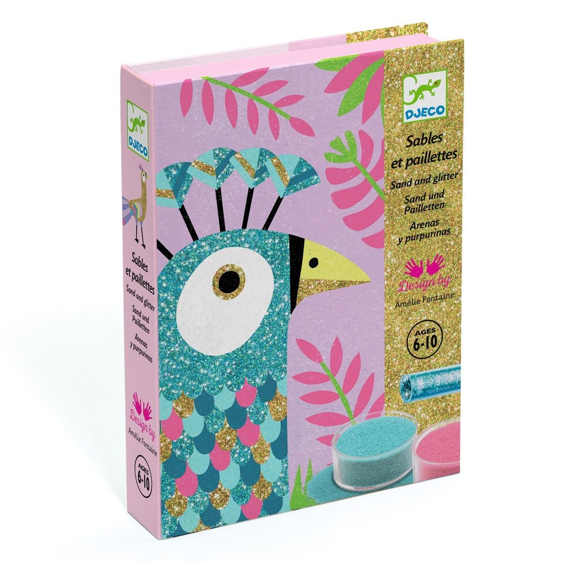 Djeco knutselset zand Dazzling Birds 6-10 jaar