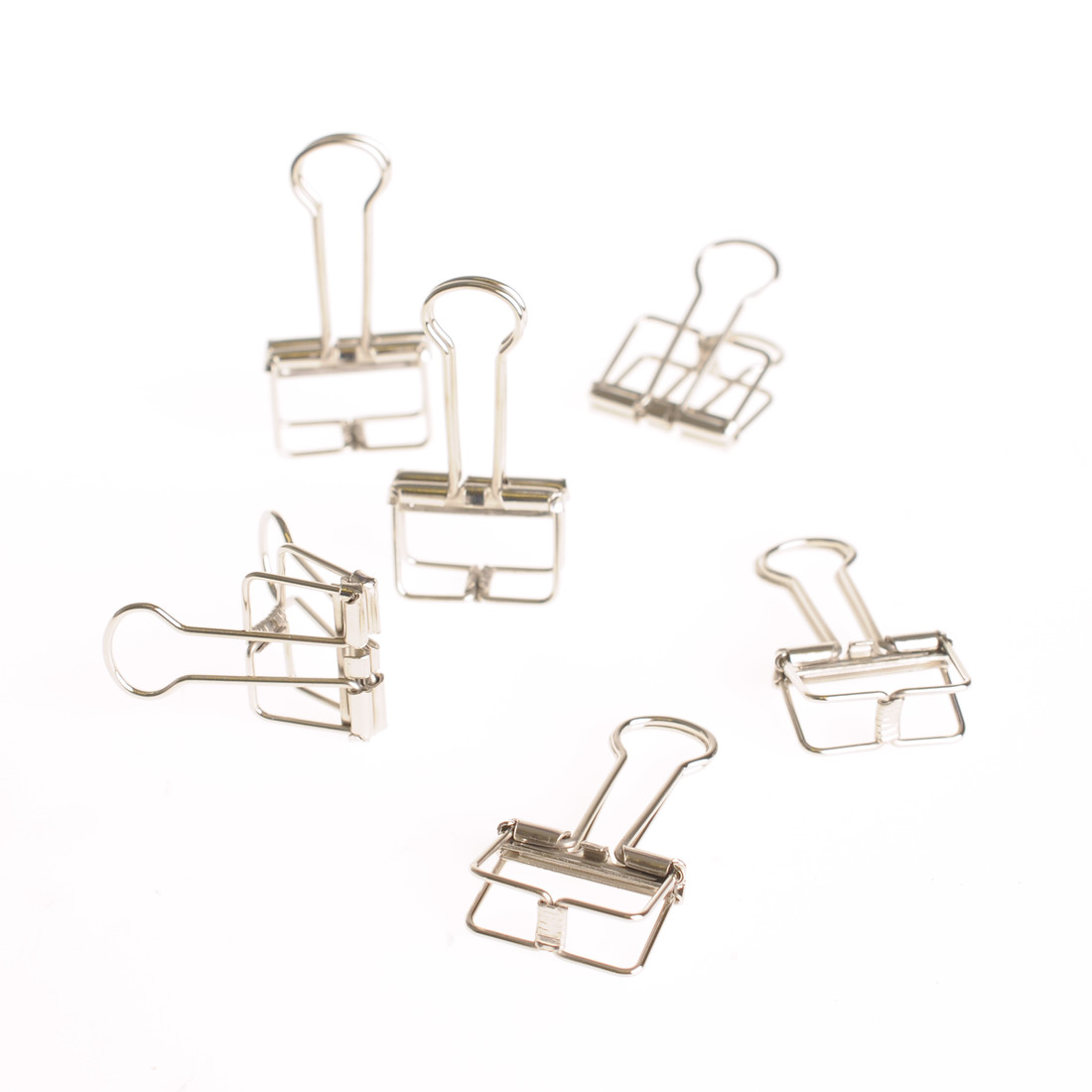 Papierklem 19 mm 6 stuks zilver Papierklem 19 mm 6 stuks zilver