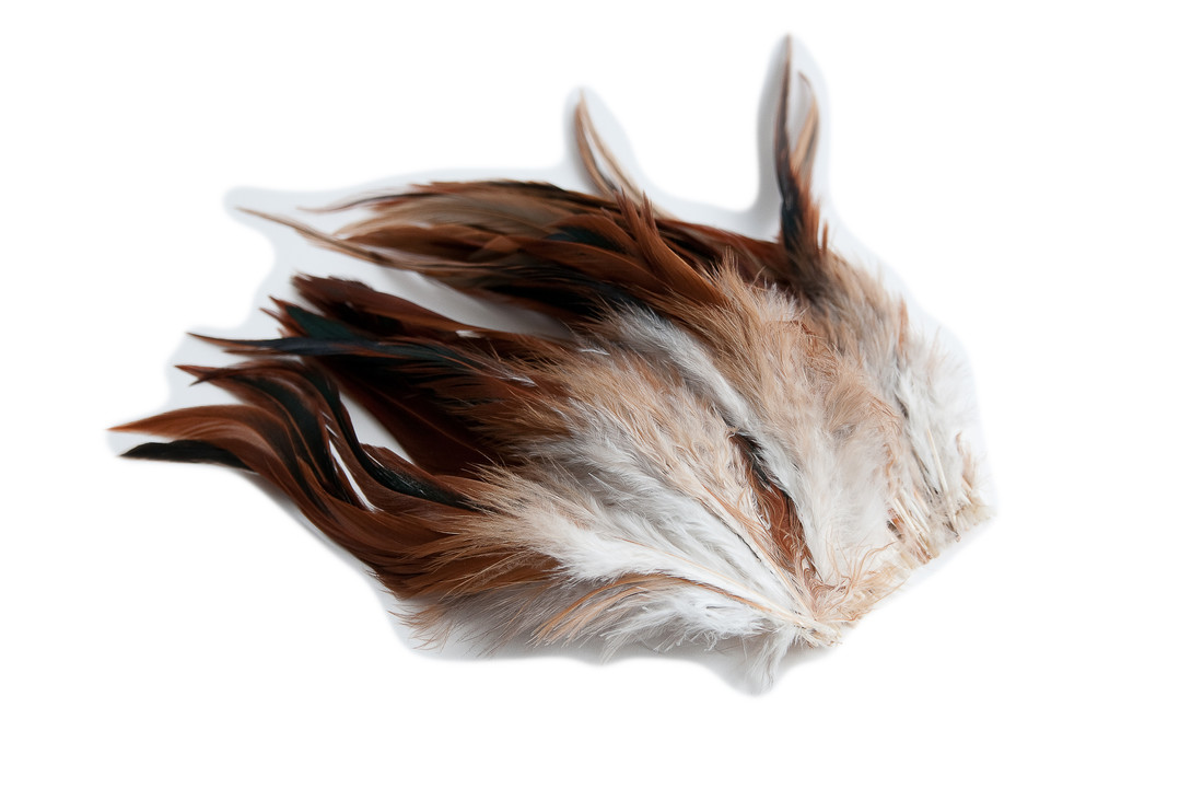Pluim chinchilla op draad ca. 50 stuks natuur