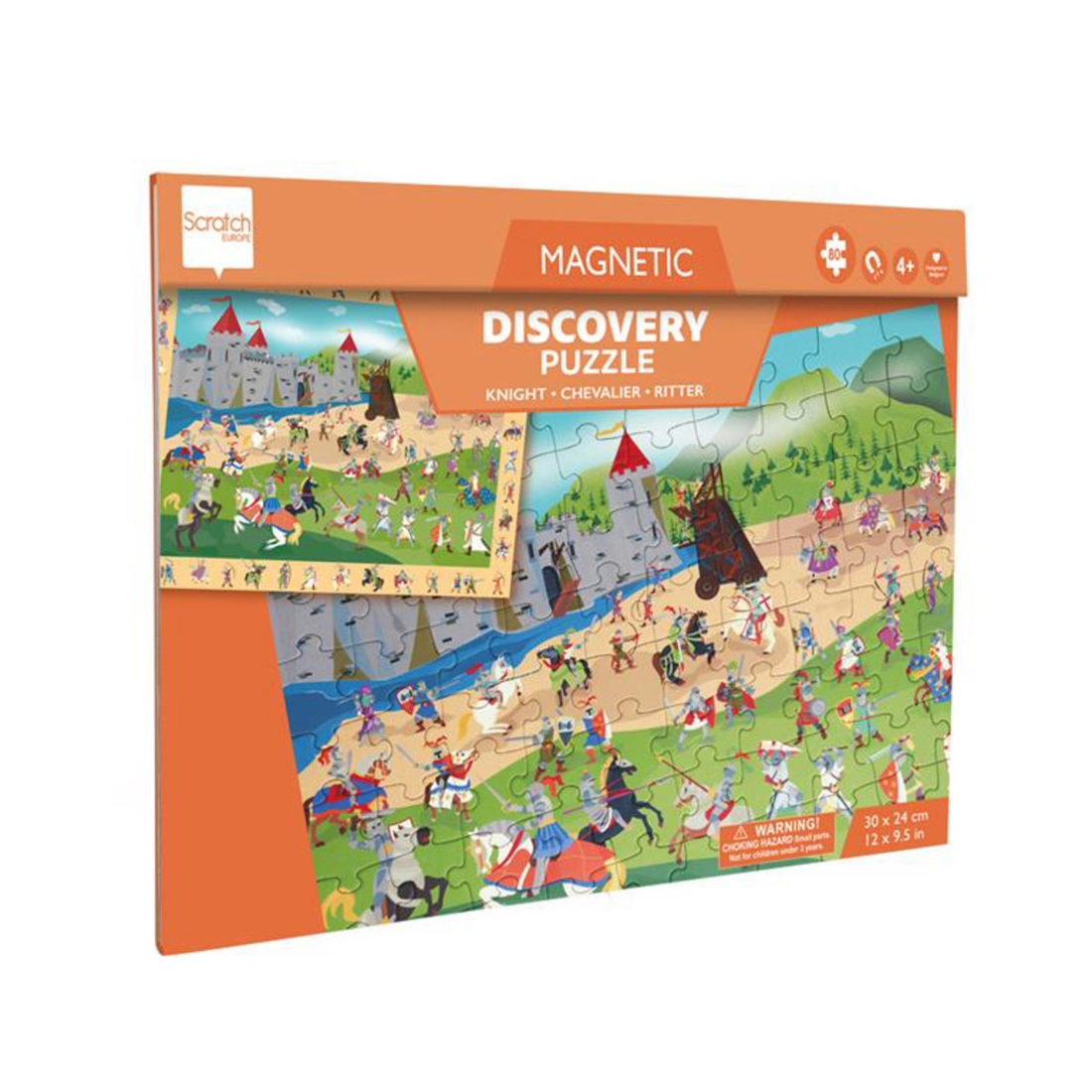 Magnetische puzzel Discovery: ridders 80 stuks 4+