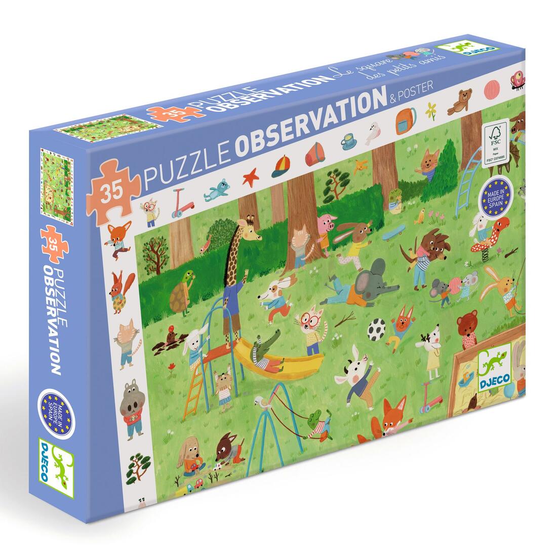 Djeco zoekpuzzel Speeltuin 3+ 35 stuks