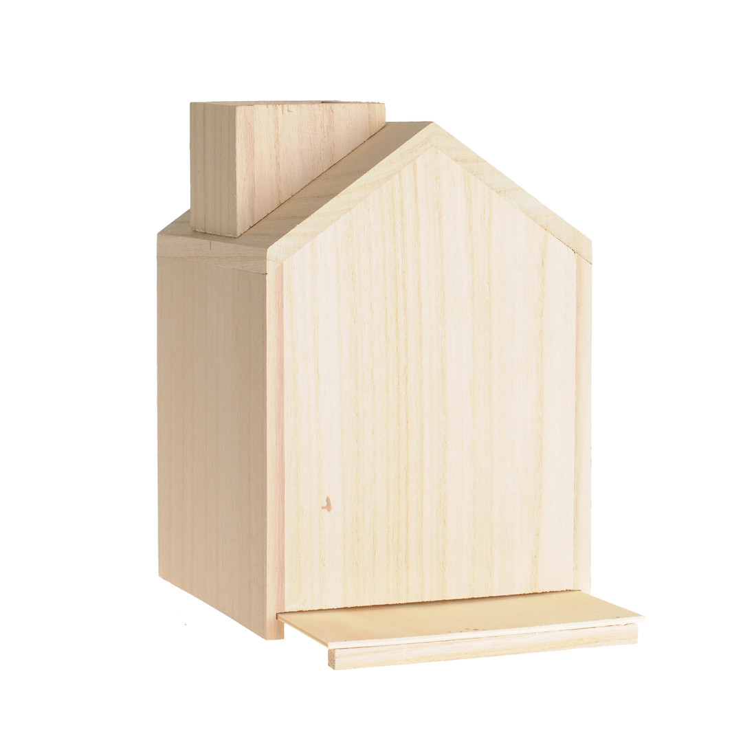 Zakdoeken doos hout huisje 13 x 13 x 9 cm