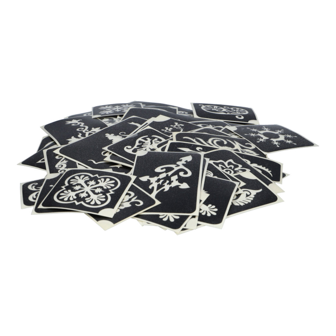 Sjablonen voor glittertattoos 100 stuks festival mix