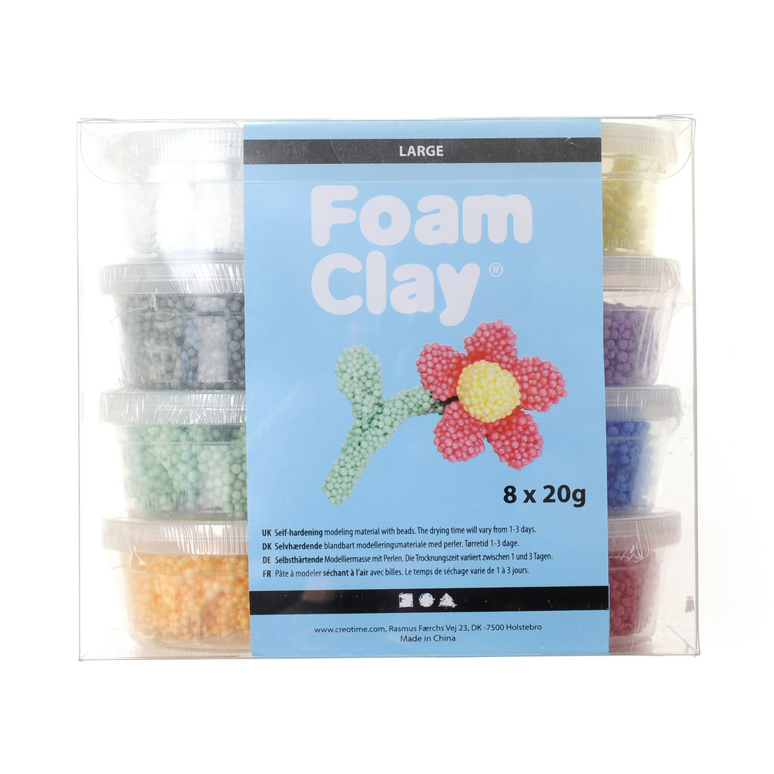 Foam Clay Large 8 x 20 g assortiment Foam Clay Large 8 x 20 g assortiment