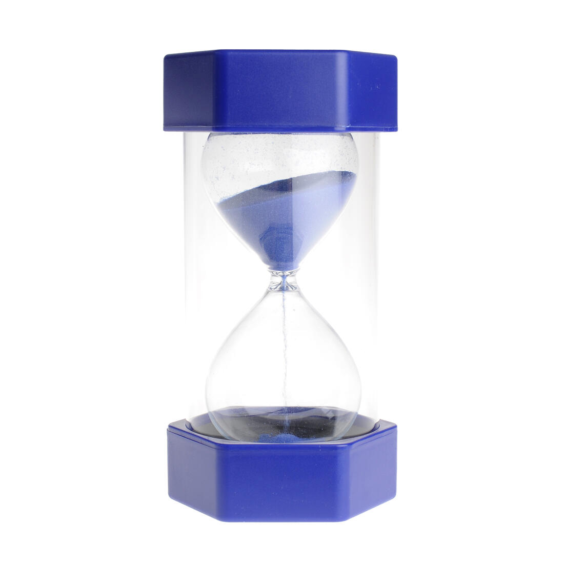 Grote zandloper 5 min donkerblauw 17 cm Grote zandloper 5 min donkerblauw 17 cm