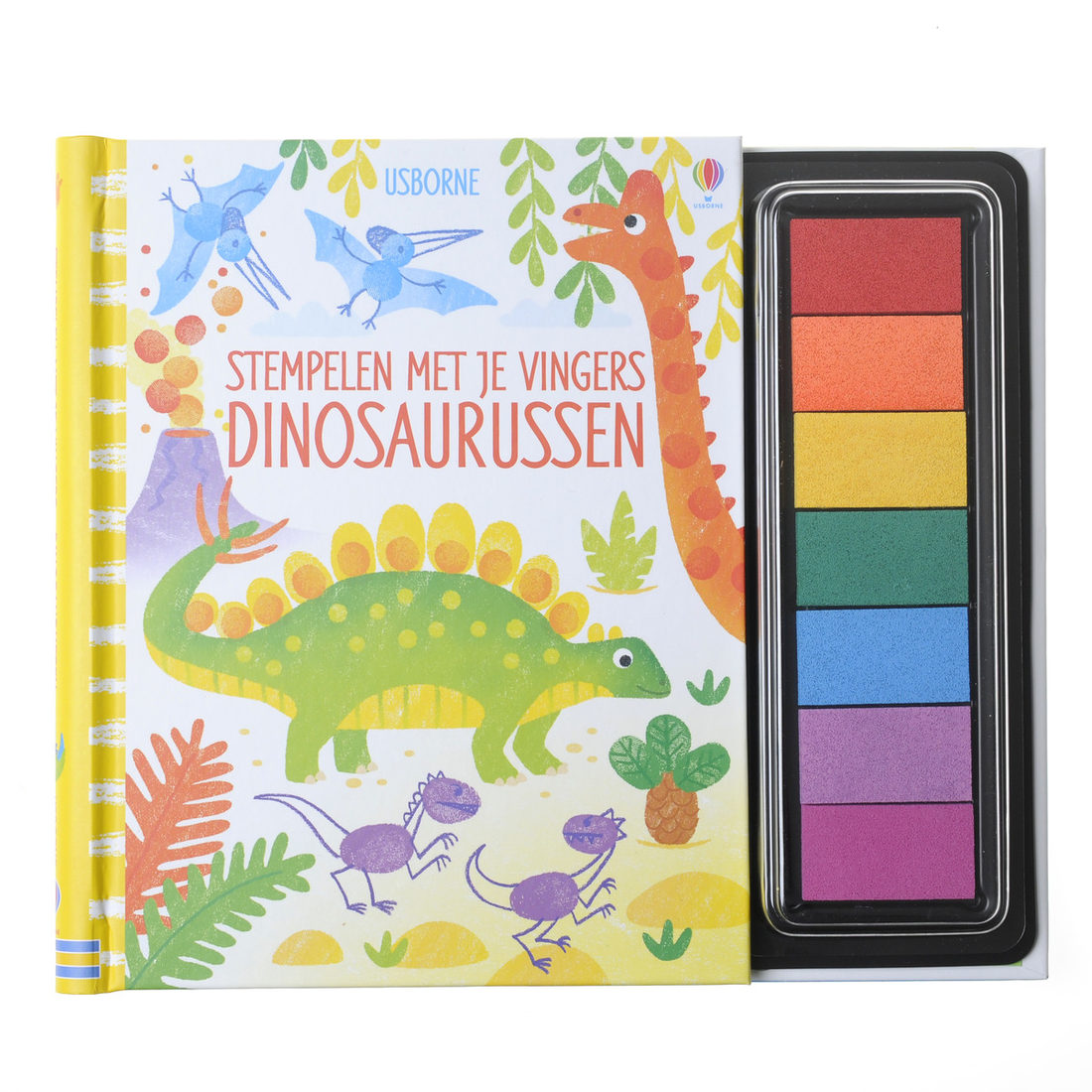 5+ Stempelen met je vingers - Dinosaurussen