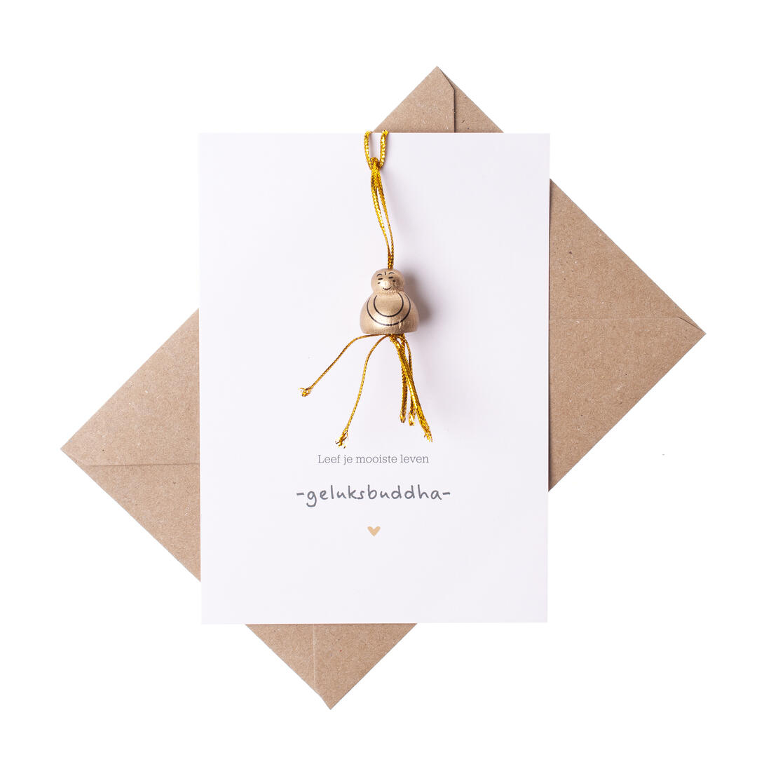 Wenskaart - geluksbuddha Wenskaart - geluksbuddha
